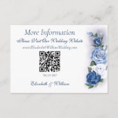 Regency Bridgerton Blue Rozen Cameo Informatiekaartje (Achterkant)