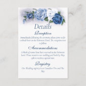 Regency Bridgerton Blue Rozen Cameo Informatiekaartje (Voorkant)