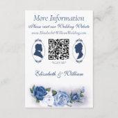 Regency Bridgerton Blue Rozen Cameo Informatiekaartje (Achterkant)