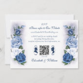 Regency Bridgerton Blue Rozen Cameo Kaart (Achterkant)