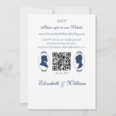 Regency Bridgerton Blue Rozen Cameo Kaart (Achterkant)