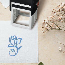 Regency Bridgerton Blue Rozen Cameo Zelfinktende Stempel