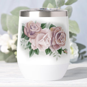 Regency Bridgerton Pink Roses Cameo