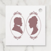 Regency Bridgerton Pink Roses Cameo Bedankjes Labels (Achterkant)