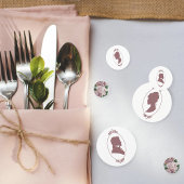 Regency Bridgerton Pink Roses Cameo Confetti