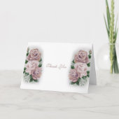 Regency Bridgerton Pink Roses Cameos Bedankkaart (Voorkant)