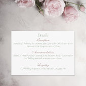 Regency Bridgerton Pink Roses Cameos Informatiekaartje