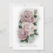 Regency Bridgerton Pink Roses Cameos Kaart (Achterkant)