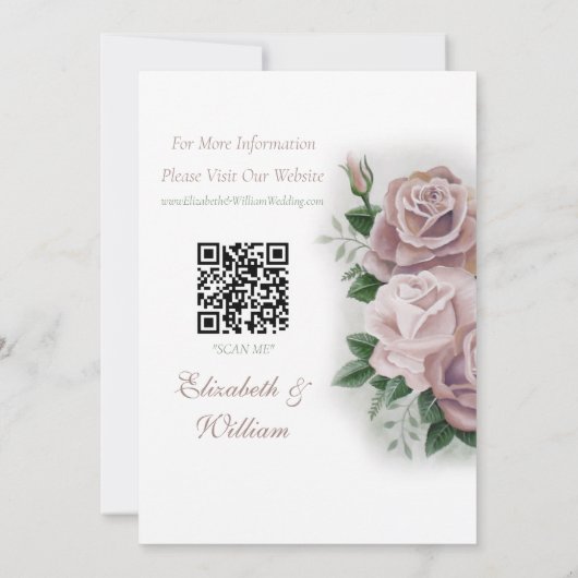 Regency Bridgerton Pink Roses Cameos Kaart (Achterkant)