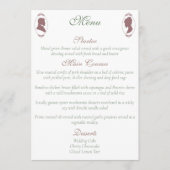 Regency Bridgerton Pink Roses Cameos Menu (Voorkant)