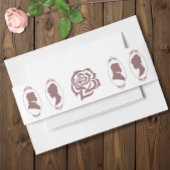 Regency Bridgerton Pink Roses Cameos Uitnodigingen Wikkel