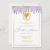 Regency Bruidsuitnodiging met Wisteria Kaart (Voorkant)