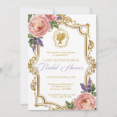 Regency Bruidsuitnodiging met Wisteria Kaart (Voorkant)