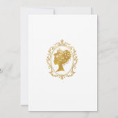 Regency Bruidsuitnodiging met Wisteria Kaart (Achterkant)