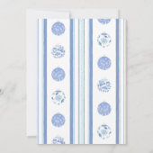 Regency Chinoiserie Ornament Tree Trimming Party Kaart (Achterkant)