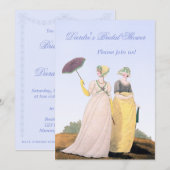 Regency Custom Wedding Bridal Shower-uitnodigingen Kaart (Voorkant / Achterkant)