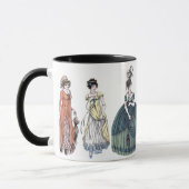 Regency Dames Historische Mode Jane Austen Mok (Links)