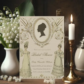 Regency Dames  Kalligrafie Vrijgezellenfeest Kaart