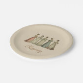  Regency Dames voor Jane Austen Fans Papieren Bordje (Gekanteld)