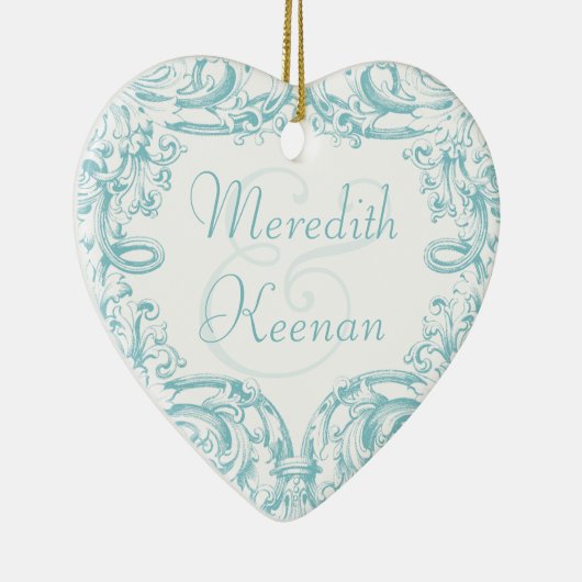 Regency Elegance First Kerstmis Together Ornament (Rechts)