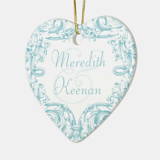 Regency Elegance First Kerstmis Together Ornament (Links)