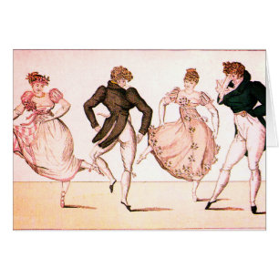  Regency en Jane Austen Period Dance Card