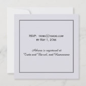 Regency Era Lavender Bridal Shower Uitnodiging (Achterkant)