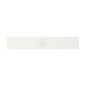 Regency Era Trouw Belly Band met Monogram Wapen Uitnodigingen Wikkel (Vlak)