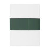 Regency Era Wedding Belly Band with Monogram Crest Uitnodigingen Wikkel (Achterkant Voorbeeld)