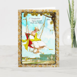 Regency Fashion 1800 greeting card Kaart