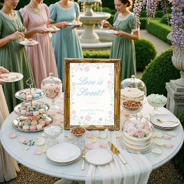 Regency Floral "Liefde is Zoet " Treat Bord Kaart