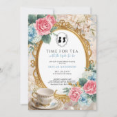 Regency Floral Tea Party bridal shower  Kaart (Voorkant)