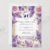 Regency Floral Tea Party bridal shower  Kaart (Voorkant)