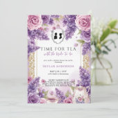 Regency Floral Tea Party bridal shower  Kaart (Staand voorkant)