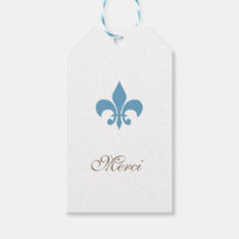 Regency Frans Blauw Fleur de Lis Merci Bruiloft