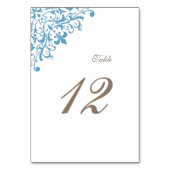 Regency French Blue Fleur de Lis Pattern Wedding Kaart (Voorkant)