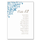 Regency French Blue Fleur de Lis Pattern Wedding Kaart (Voorkant)