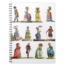 Regency French Mode Design Marie Antoinette Notitieboek
