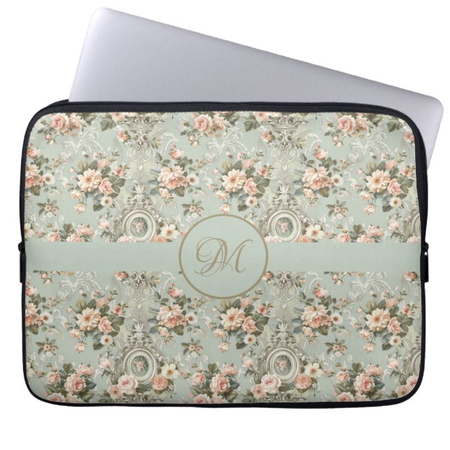 Regency Geïnspireerd en gepersonaliseerd Laptop Sleeve (Voorkant)