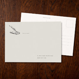Regency-geïnspireerde donkere academische briefrom briefkaart