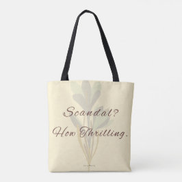 Regency Geïnspireerde Wittige Minimalistische Tote Bag