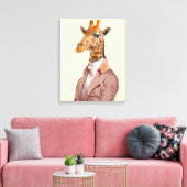 Regency Giraffe Canvas Afdruk (Insitu (Woonkamer))