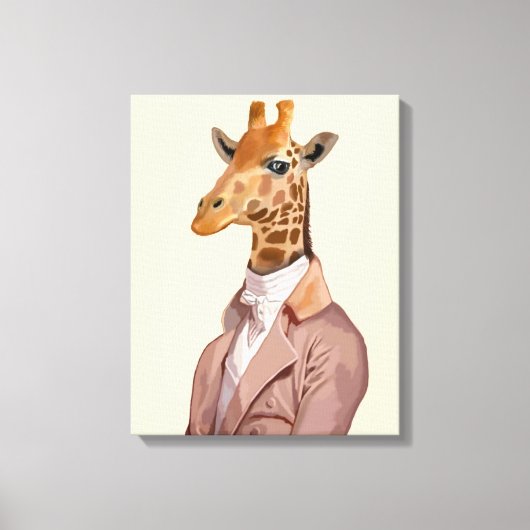 Regency Giraffe Canvas Afdruk (Voorkant)