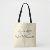 Regency Inspired Witty Minimalist Tote Bag (Voorkant)