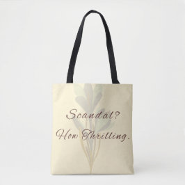 Regency Inspired Witty Minimalist Tote Bag