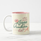 Regency Jane Austen Romantisch Tweekleurige Koffiemok (Links)