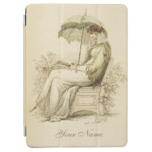  Regency Lady Leading Jane Austen Fan iPad Air Cover