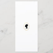  Regency Lady Paarse Wisteria Vrijgezellenfeest Menu (Achterkant)