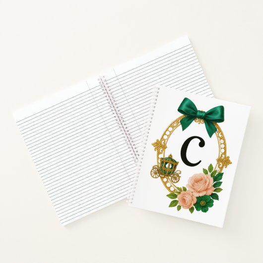 Regency Letter C Monogram Journal Notitieboek (Binnen)