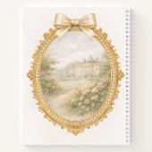 Regency Letter E Art Luxury Monogram Journal Notitieboek (Achterkant)